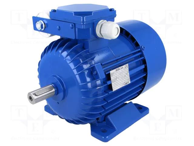 Motor: AC; 1-phase; 0.75kW; 230VAC; 1410rpm; 5.08Nm; IP54; 4.8A; arms BESEL SEH80-4B