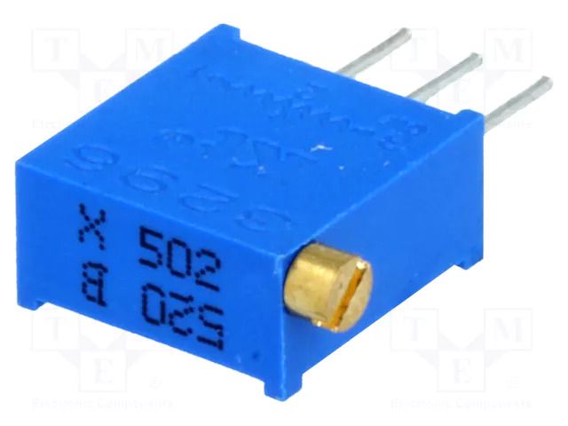 Potentiometer: mounting; multiturn; 5kΩ; 500mW; THT; ±10%; linear SR PASSIVES T910X-5K