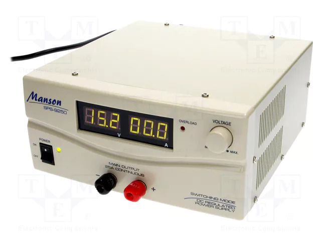Laboratory power supply: standard; switching,single-channel MANSON SPS-9250