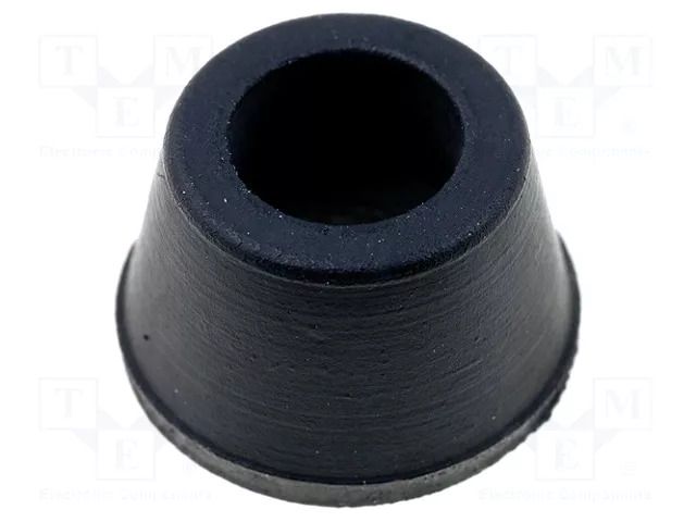 Foot; black; rubber; A: 11.5mm; B: 8.7mm; C: 5.6mm; E: 7.4mm; D: 3.2mm FIX&FASTEN NF-002