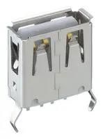 USB CONN, 2.0 TYPE A, RCPT, 4POS, TH 2410 11