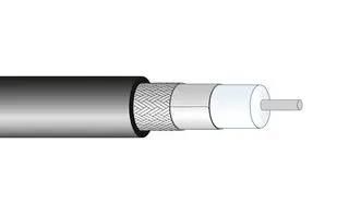 COAXIAL CABLE, SPUMA 400, BLK, 100M SPUMA"400-FR