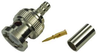 RF/COAXIAL, BNC PLUG, STRAIGHT, 50 OHM, CRIMP SPC11224