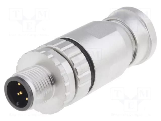 Connector: M12; plug; PIN: 5; male; straight; screw terminal CONEC 43-00116