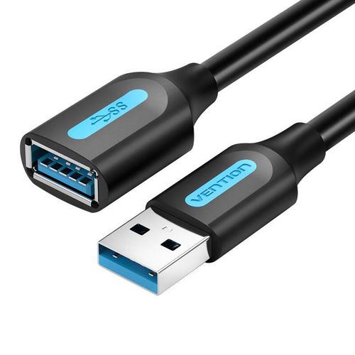 Extension Cable USB 3.0 male to female Vention CBHBI 3m Black, Vention CBHBI