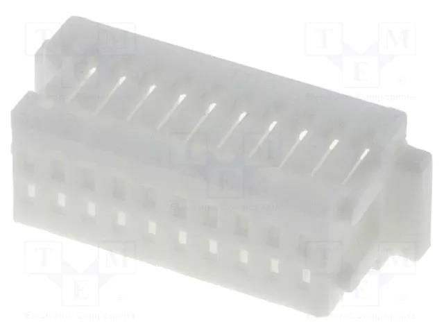 Connector: wire-board; plug; female; 50V; PIN: 20; w/o contacts; 1mm JOINT TECH NX1001-2X10PFS
