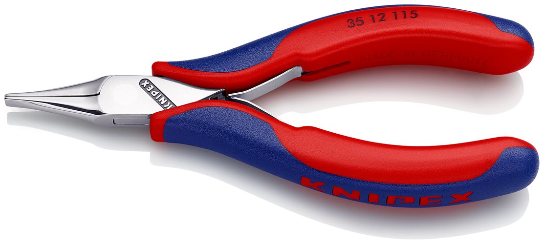 KNIPEX 35 12 115 Electronics Pliers with box joint with multi-component handles 115 mm 35 12 115 4003773035107