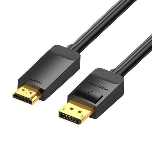 DisplayPort 1.2 to HDMI 1.4 Cable Vention HAGBH 2m, 4K 30Hz (Black), Vention HAGBH