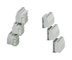 6PC TERMINAL BLOCKS, 4POS, 2.5MM2, GREY 2713751