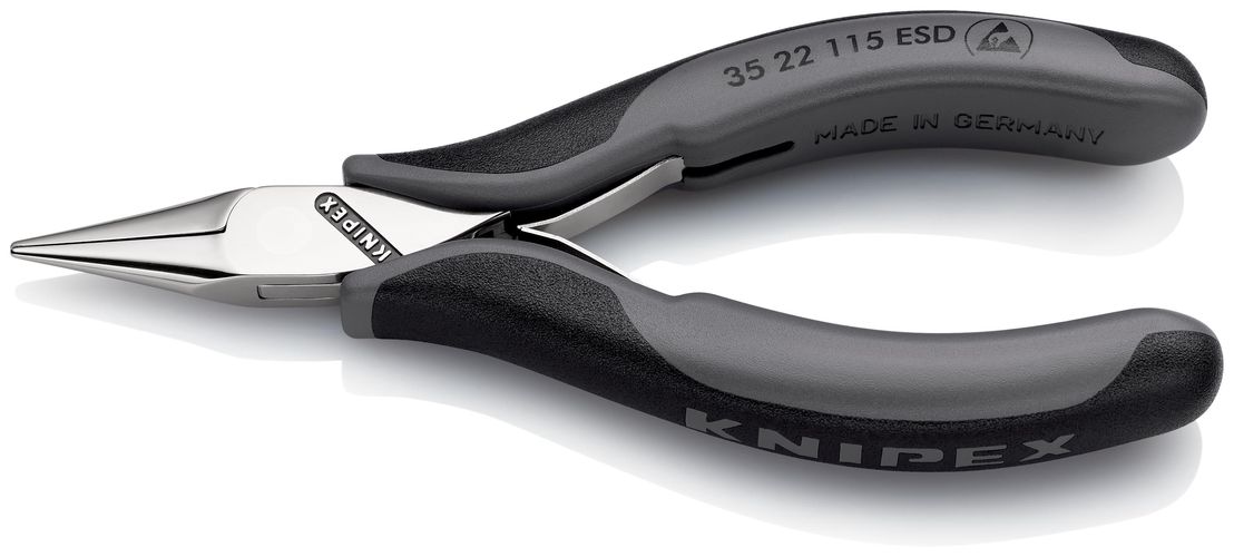 KNIPEX 35 22 115 ESDSB Electronics Pliers ESD with box joint with multi-component handles 115 mm 35 22 115 ESDSB 4003773027867