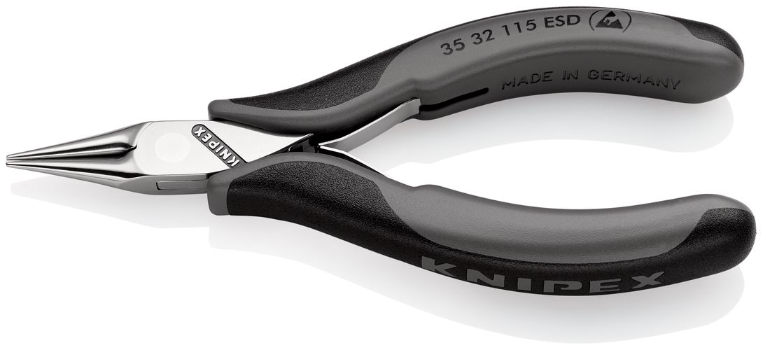 KNIPEX 35 32 115 ESD Electronics Pliers ESD with box joint with multi-component handles 115 mm 35 32 115 ESD 4003773024859