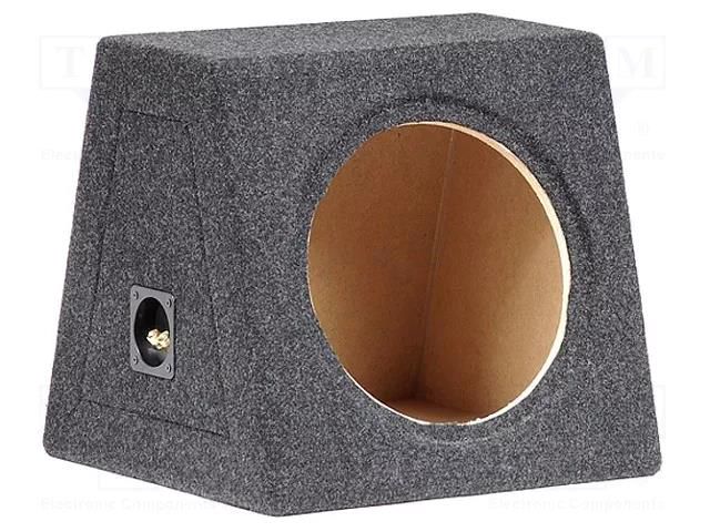 Car loudspeaker enclosure; MDF; black melange; 300mm; 40l BASSER OB.MDF.06