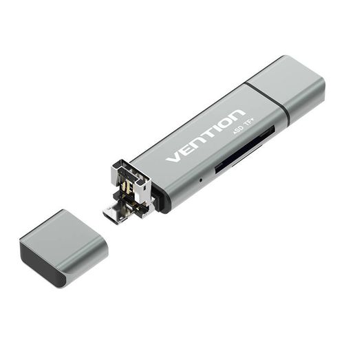 Multifunctional USB2.0 Card Reader Vention CCJH0 Gray, Vention CCJH0