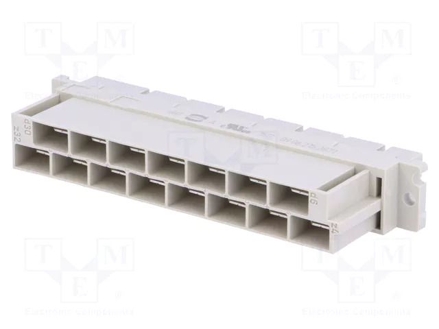 Connector: DIN 41612; plug; female; PIN: 15; straight; 15A; UL94V-0 HARTING 09062152871