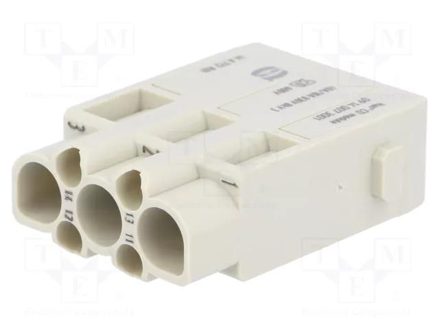 Connector: HDC; module; male; 10A,40A; 830V; Han-Modular®; crimped HARTING 09140073001