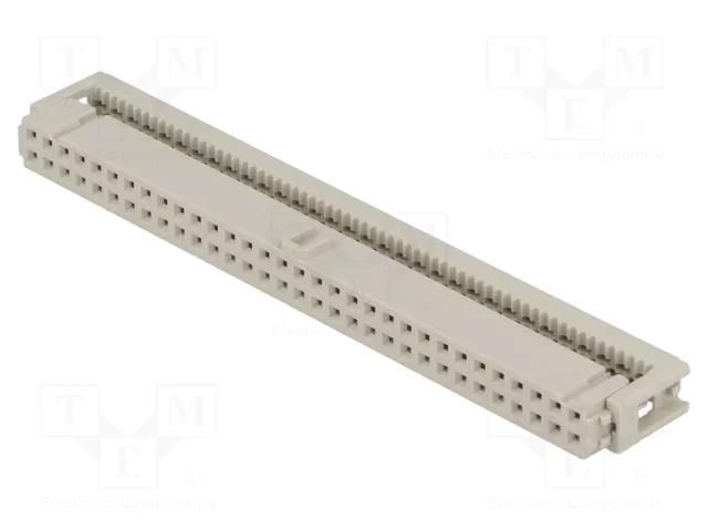 Connector: IDC; plug; female; PIN: 64; for ribbon cable; 2.54mm HARTING 09185646803