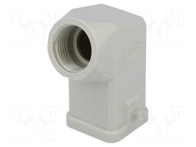 Enclosure for connectors: HDC; size 3A; for cable; Han; IP65; PG11 HARTING 09200030620