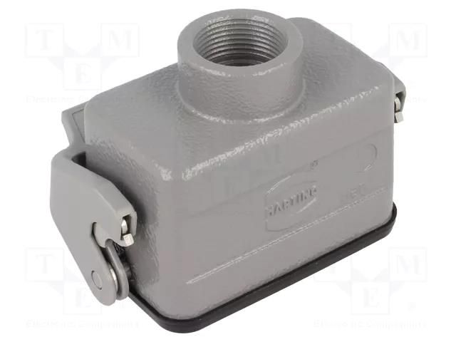 Enclosure for connectors: HDC; size 10B; for cable; Han® B; IP65 HARTING 09300101751