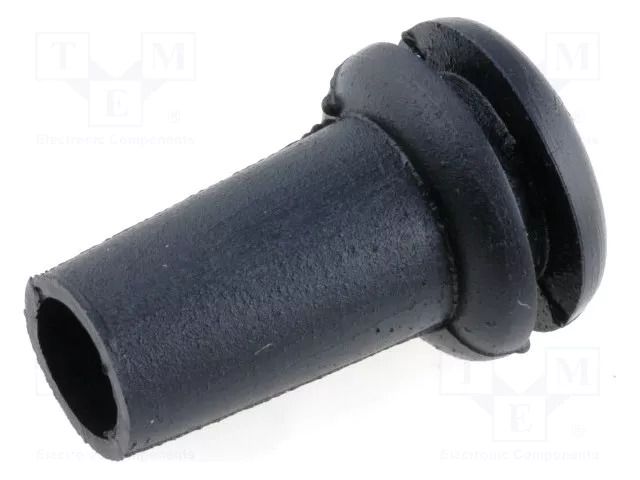 Strain relief; Ømount.hole: 9.5mm; Øhole: 6.4mm; PVC; black ESSENTRA ODZ-10