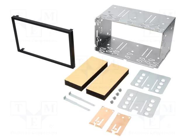 Universal mounting half frame; 2 DIN; Citroën,Ford,Mercedes 4CARMEDIA PR-UNI-2DIN.72