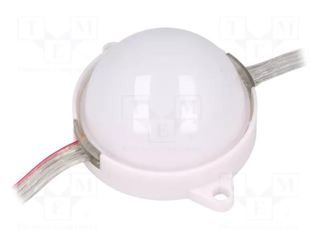 LED; RGB; IP68; No.of diodes: 3; 5050,PLCC6; Ø50mm; SMD; 12VDC WORLDSEMI HC-F12V-F50-3L