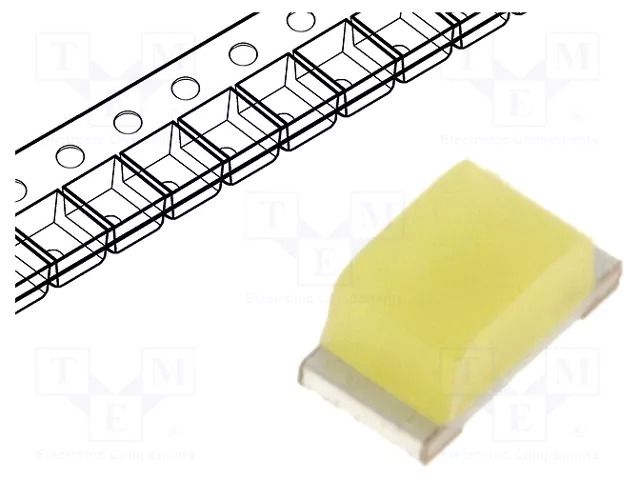 LED; white cold; SMD; 0603; 300÷430mcd; 120°; 20mA; 3÷3.2VDC OPTOFLASH OF-SMD1608W