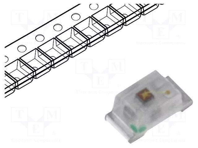 LED; yellow; SMD; 0603; 460÷700mcd; 1.8÷2.4VDC; 1.6x0.8x0.68mm OPTOFLASH OF-SMD1608Y