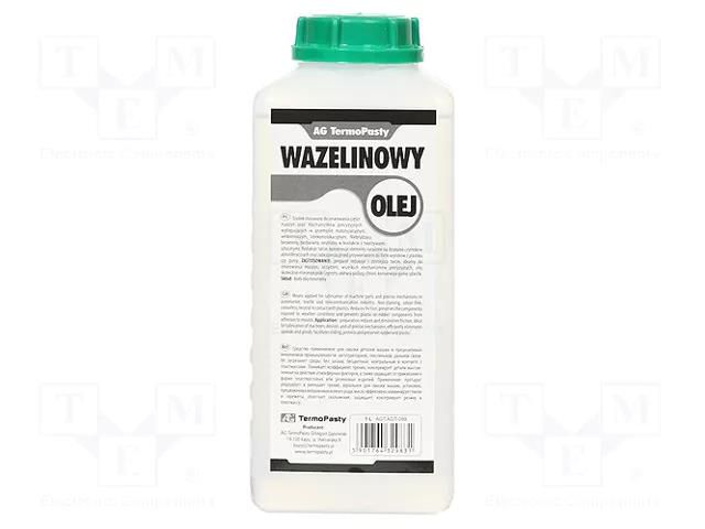 Oil; colourless; vaseline; liquid; plastic container; 1000ml AG TERMOPASTY OIL-VAS/1000