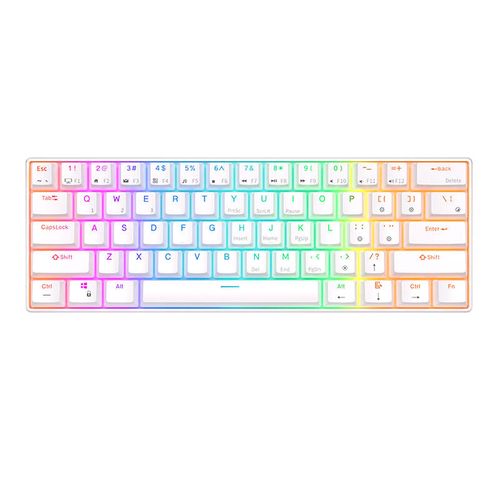 Royal Kludge RK61 RGB mechanical keyboard, brown switch (white) (QWERTY), Royal Kludge RK61-3