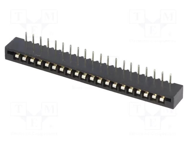 Connector: FFC/FPC; angled 90°; PIN: 20; Non-ZIF; THT; tinned; 20mΩ CONNFLY DS1020-20RT1D