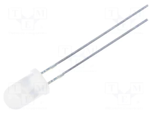 LED; violet; 5mm; 45÷68mcd; 30°; Front: convex; 3÷3.8VDC OPTOSUPPLY OSV5HA5A32A