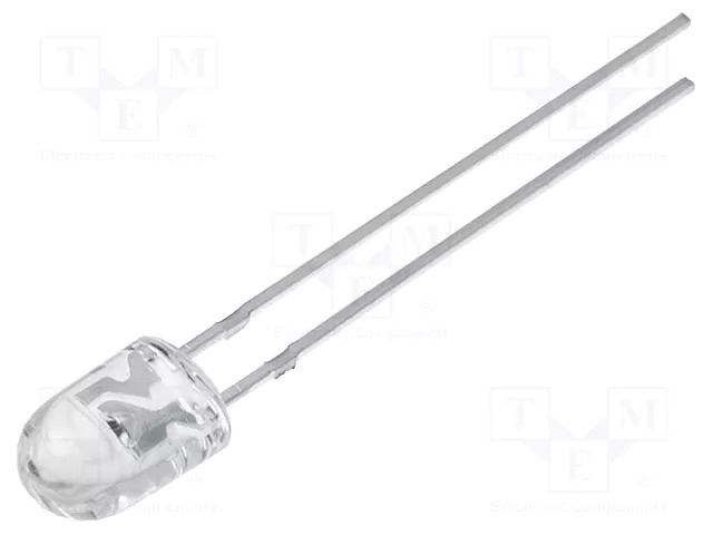 LED; green; oval; 5x4.1mm; 22000mcd; 100/40°; Front: convex; 20mA OPTOSUPPLY OSG5DA5HA1B