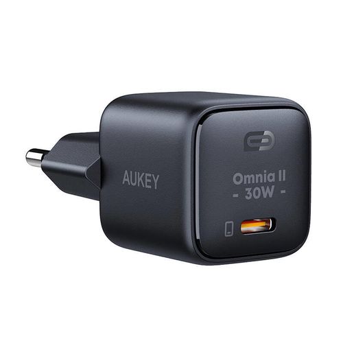 Wall Charger Aukey PA-B1L,USB-C, 30W (black), Aukey PA-B1L