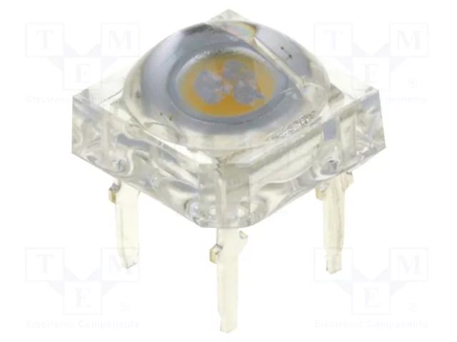 LED Super Flux; white warm; 7.62x7.62mm; 1560÷2180mcd; 130°; 30mA OPTOSUPPLY OSM54LZ5D1P