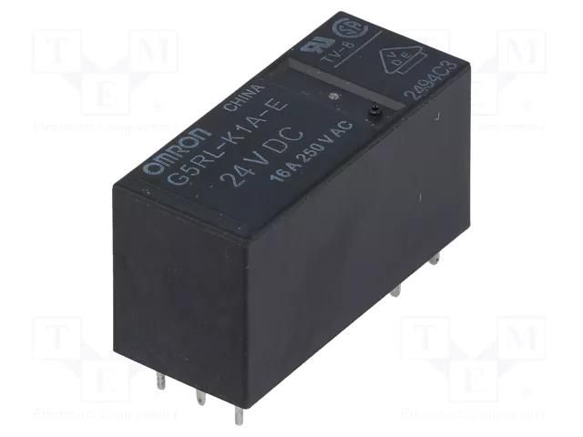 Relay: electromagnetic; SPST; Ucoil: 24VDC; Icontacts max: 16A OMRON Electronic Components G5RL-K1A-E-24DC