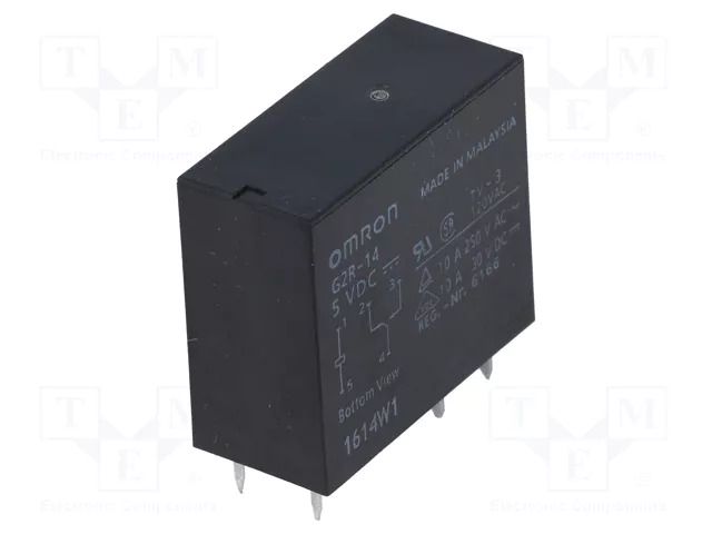Relay: electromagnetic; SPDT; Ucoil: 5VDC; Icontacts max: 8A; G2R OMRON Electronic Components G2R-14-5DC