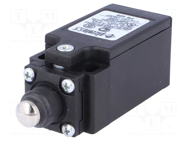 Limit switch; rubber seal,pin plunger Ø10mm; NO + NC; 10A; IP67 PIZZATO ELETTRICA FR508