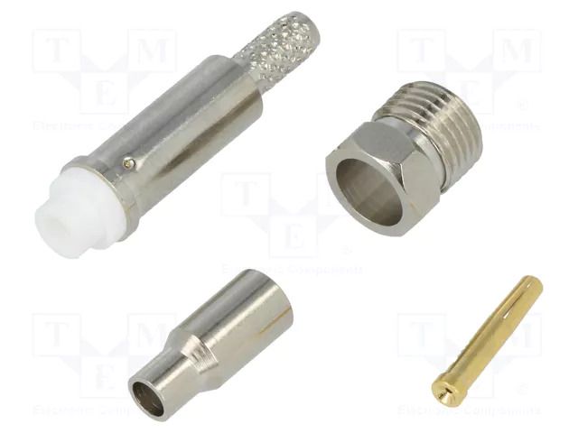Connector: FME; plug; female; straight; RG174; push-in,crimped NINIGI FME-008