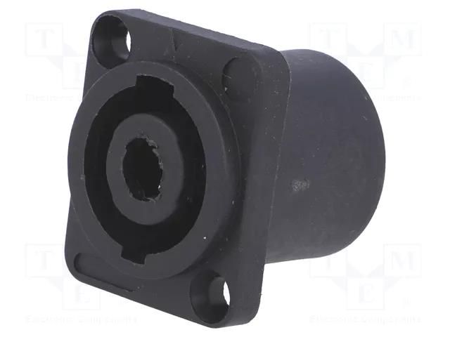 Connector: loudspeaker; socket; male; with flange; PIN: 4 CLIFF FM1270