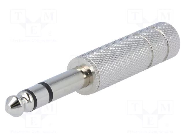 Connector: Jack 6,3mm; plug; male; stereo; ways: 3; straight; 6.4mm CLIFF FM1044