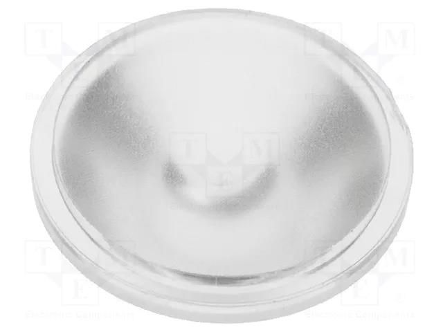 LED lens; round; colourless; 30° OPTOSUPPLY OSOLRB2030M