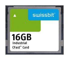 CFAST FLASH MEMORY CARD, 16GB SFCA016GH1AO1TO-I-QC-216-STD