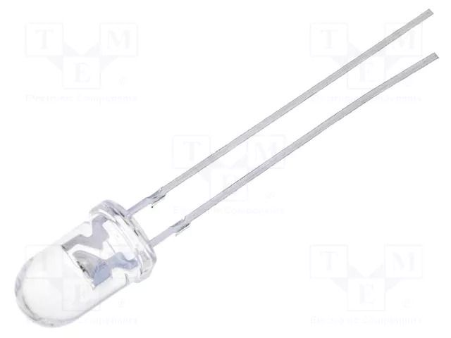 LED; green; 5mm; 7000÷10000mcd; 30°; Front: convex; 2.8÷4VDC OPTOSUPPLY OSPG5131A-RS