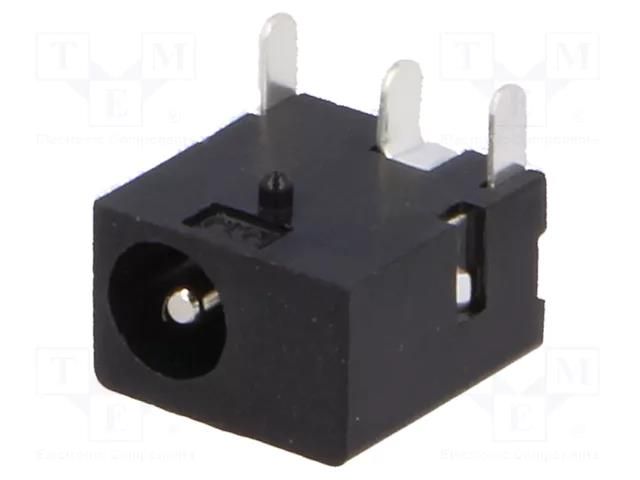 Connector: DC supply; socket; male; 1A; angled 90°; THT; bulk; 12VDC CLIFF FC68145