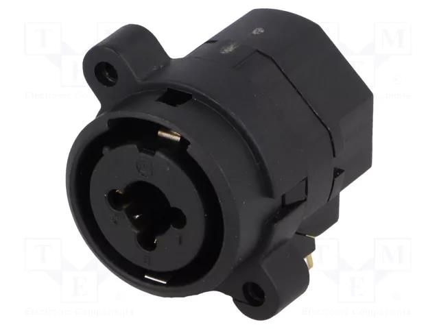 Connector: Jack 6,3mm + XLR; socket; female; angled 90°; THT CLIFF FC2410