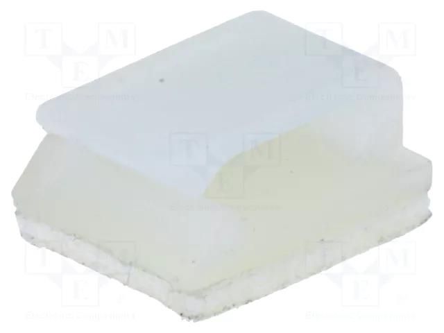 Self-adhesive cable holder; polyamide; natural; UL94V-2 KSS WIRING FC-1
