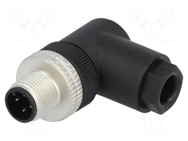 Connector: M12; plug; PIN: 4; male; A code-DeviceNet / CANopen HIRSCHMANN ELWIST4012PG7