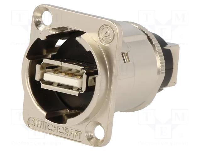 Adapter; USB A socket-front,USB B socket-back; EH; USB 2.0 SWITCHCRAFT EHUSBABX
