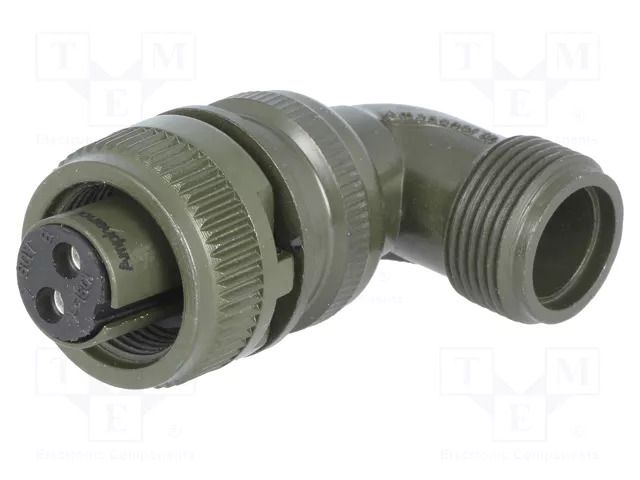 Connector: circular; plug; for cable; PIN: 2; female; soldering AMPHENOL DS3108A10SL-4S