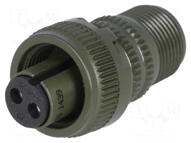 Connector: circular; plug; for cable; PIN: 2; female; soldering AMPHENOL DS3106A10SL-4S